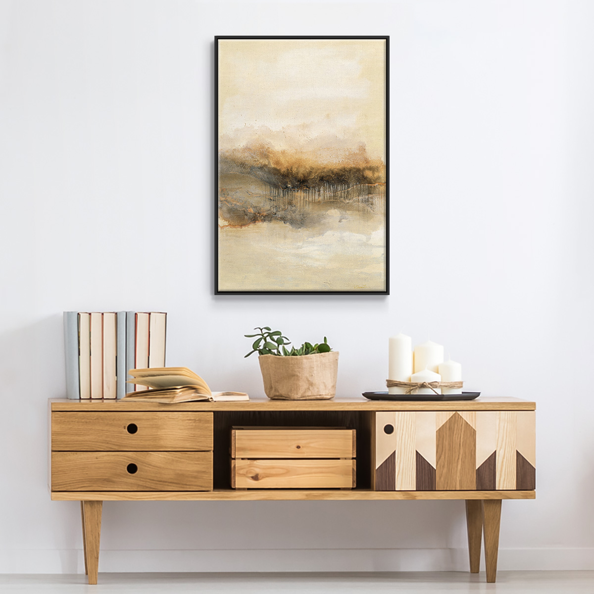 Keeping Secrets I Framed Premium Gallery Wrapped Canvas - Ready to Hang - 17 x 25 - Black Floating Frame