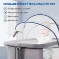 thumbnail image 3 of Funda de mosquitera para cuna de bebé, funda para cuna para mantener alejados a los gatos, mosquitera para cuna/cama de noche/cunas de viaje (blancas) OWJ COX WLY, 3 of 5