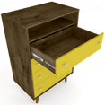 thumbnail image 4 of Manhattan Comfort Freedom Commode à 4 Tiroirs en Marron et Jaune, 4 of 8