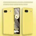 thumbnail image 2 of for Google Pixel 7A 2023 Case,Slim Liquid Silicone Rubber Shockproof Phone Cover with Wrist Strap Soft Anti-Scratch Microfiber Lining Protection Case for Google Pixel 7A 2022 (Yellow), 2 of 14