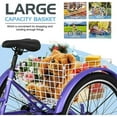 thumbnail image 4 of FICISOG 24" Adult Mountain Tricycle, 3 Wheeled 7-Speed Mountain Tricycle Cruiser Bike with Basket,Unisex, 4 of 6