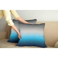thumbnail image 3 of Ambesonne Ombre Throw Pillow Cover 2 Pack, Abstract Color Change Pattern, 16", Grey and Blue, 3 of 6
