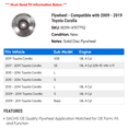 thumbnail image 2 of Flywheel - Compatible with 2009 - 2019 Toyota Corolla 2010 2011 2012 2013 2014 2015 2016 2017 2018, 2 of 2
