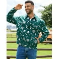 thumbnail image 6 of Christmas Jean Jacket Men Trucker Unlined Coats Xmas Printed Tops Stocking Stuffers for Man, 6 of 8