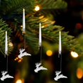 thumbnail image 3 of 6 Velas Led Para Árbol De Navidad Con Gancho De Cristal Transparente Velas Led Cortas Con Temporizador Remoto Candelabros Sin Llama Con Luz Cálida Parpadeante Que Funcionan Con Pilas Para Las Fies, 3 of 3