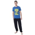 thumbnail image 5 of Despicable Me Minions Mens' Movie Binge Chill Jogger Sleep Pajama Set, 5 of 5