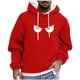 thumbnail image 2 of Dolkfu Sudadera con capucha para hombre, sudadera larga y casual con capucha, camiseta holgada para hombre con cordón. XXL, 2 of 5