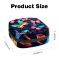 thumbnail image 2 of Butterfly Sanitary Napkin Bags Storage Bag Hiking Pouch Small Canvas Zipper Pouch, 4.7x6.6x6.6 in, Period Purse for Feminine Hygiene Products, 2 of 6