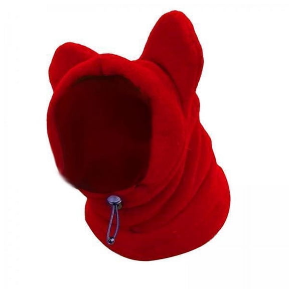 Lazsy 2x Dogs Headgear Pet Cat Dog Fleece Winter Hat Earmuffs Warm Soft Adjustable Buckle Headwear Easy to Wear Protects Ears Suitable for Outdoor Hiking Ho