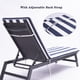 thumbnail image 3 of Juego de Cojines para Silla de Exterior Lounge Solo Opción 2 Piezas Azul + Blanco, 3 of 8