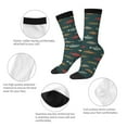 thumbnail image 3 of JUNZAN River Freshwater Fish Mens Funny Socks for Men Women Colorful Fun Novelty Crew Patterned Socks, 3 of 6