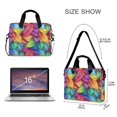 thumbnail image 3 of FORMRS 16" Laptop Bag Carrying Sleeve Case with Handle Travel Shoulder Briefcase, Vibrant Leaves Pattern, 3 of 8
