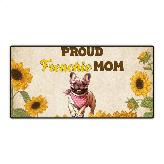 Proud French Bulldog Mom Happy Mother's Day with Love Desk Mat Full Keyboard Mouse Pad Dog Lover Gifts Large Mousepad - 02003
