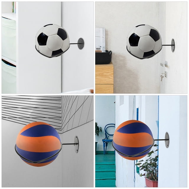 FUTUREORYY 2Jgo Soporte De Pared Para Béisbol De Hierro Fundido Negro Para Exhibición Y Almacenaje
