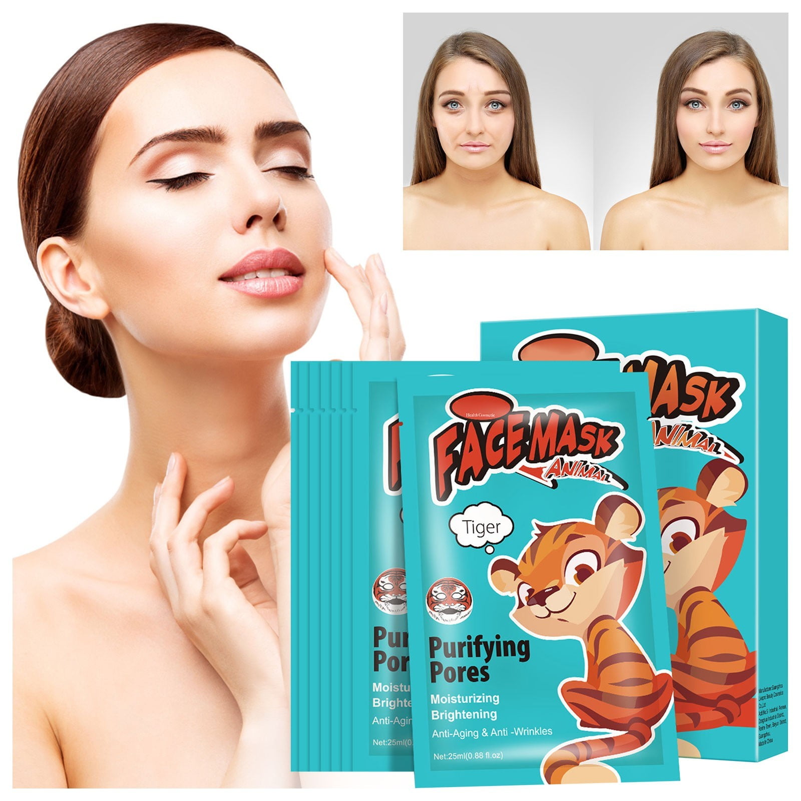 sunhillsgrace facial mask animal skin care refreshing moisturizing non