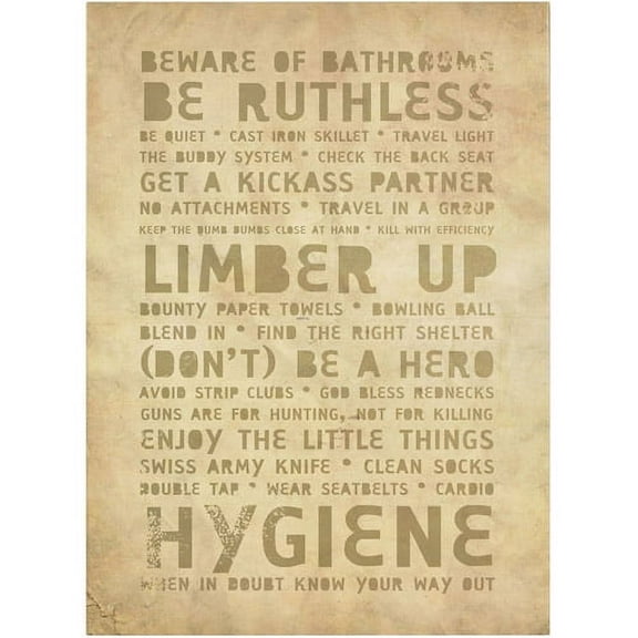 Trademark Fine Art "Zombieland" Canvas Art by Megan Romo