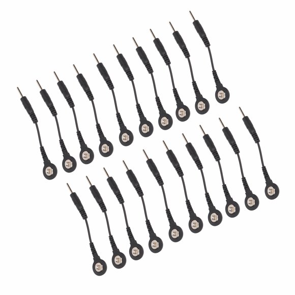 Cable de Plomo de Electrodo, Cable de Electrodo de 20 piezas 2 Pulgadas Profesionales para la mácina tensos