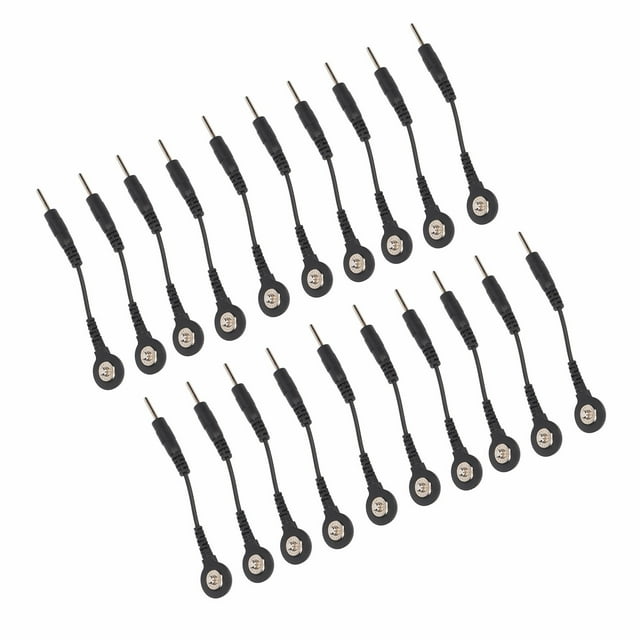 Cable de Plomo de Electrodo, Cable de Electrodo de 20 piezas 2 Pulgadas Profesionales para la mácina tensos