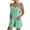 Mint Green, variant on Fsqjgq Jumpsuit Rompers for Women Plus Size Summer Casual Loose Wide Leg Shorts Overalls with Pockets Solid Color Sleeveless Playsuit Outfits(Mint Green,Xl)