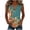 Green, variant on Women's O-Ring Halter Neck Sleeveless Tank Top, Leaf Print Casual Summer Blouse, Tropical Graphic Vacation Vest, S-3XL