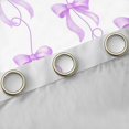 thumbnail image 4 of Homewish Kawaii Bow Black Out Curtains,Cute Cartoon Bowtie Curtains Pack of 2 (42x63 Each),Purple White Bedroom Curtains For Girl Teens,Super Cozy Room Decor, 4 of 6