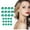 Green, variant on 12 Set Alloy Round-Cut White Cubic Zirconia Stud Earrings, Simulated Diamond Studs Hypoallergenic Jewelry Valentine's Day Gift