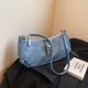 thumbnail image 1 of Bolso de mano para mujer, Bolso para axilas de PU con mariposa, Bolso de compras para chica picante (azul), 1 of 7