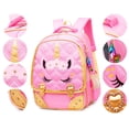 thumbnail image 3 of Mochila escolar Moonmo Cute Unicorn Face Pink para niñas, 3 of 7