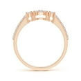 thumbnail image 2 of ANGARA Natural 0.08 Ct. Diamond Halo Engagement Ring in 14K Rose Gold for Women (Ring Size: 7.5), 2 of 8