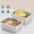 thumbnail image 4 of Fresh-Keeping Box 304 Stainless Steel Rectangular Airtight Food Storage Container Box for Meal Prep and Leftovers 1Pcs Silver Rkxzt, 4 of 9