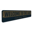 thumbnail image 3 of Vintage Lake Welcome Novelty Sign, Metal Wall Decor - 4x18 inches, 3 of 4