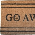 thumbnail image 3 of HomeRoots 555482 18 x 30 in. Brown & Black Coir Go Away Outdoor Door Mat, 3 of 5