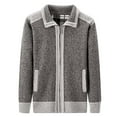 thumbnail image 3 of uikmnh Men's and Winter Thickened Knit Cardigan Sweater Coat,Mens Cardigan Sweater,Size XXXL, 3 of 9