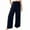 Navy, variant on Plebaso Womens Wide Leg Summer Pants Elastic Waist Drawstring Palazzo Loose Casual Trousers with Pockets