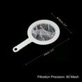 thumbnail image 2 of Uxcell 9"x6" 80 Mesh Food Filter Strainer Kitchen Fine Mesh Sieve Strainers with Handle White, 2 of 6