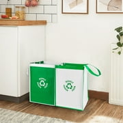 Apooke Kitchen Separate Recycling Waste Bin Bags Recycle Garbage Trash Sorting Bins Organizer Waterproof Baskets Home Storage