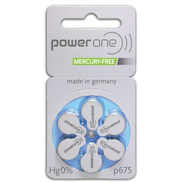 PowerOne Hearing Aid Batteries 60 Pack
