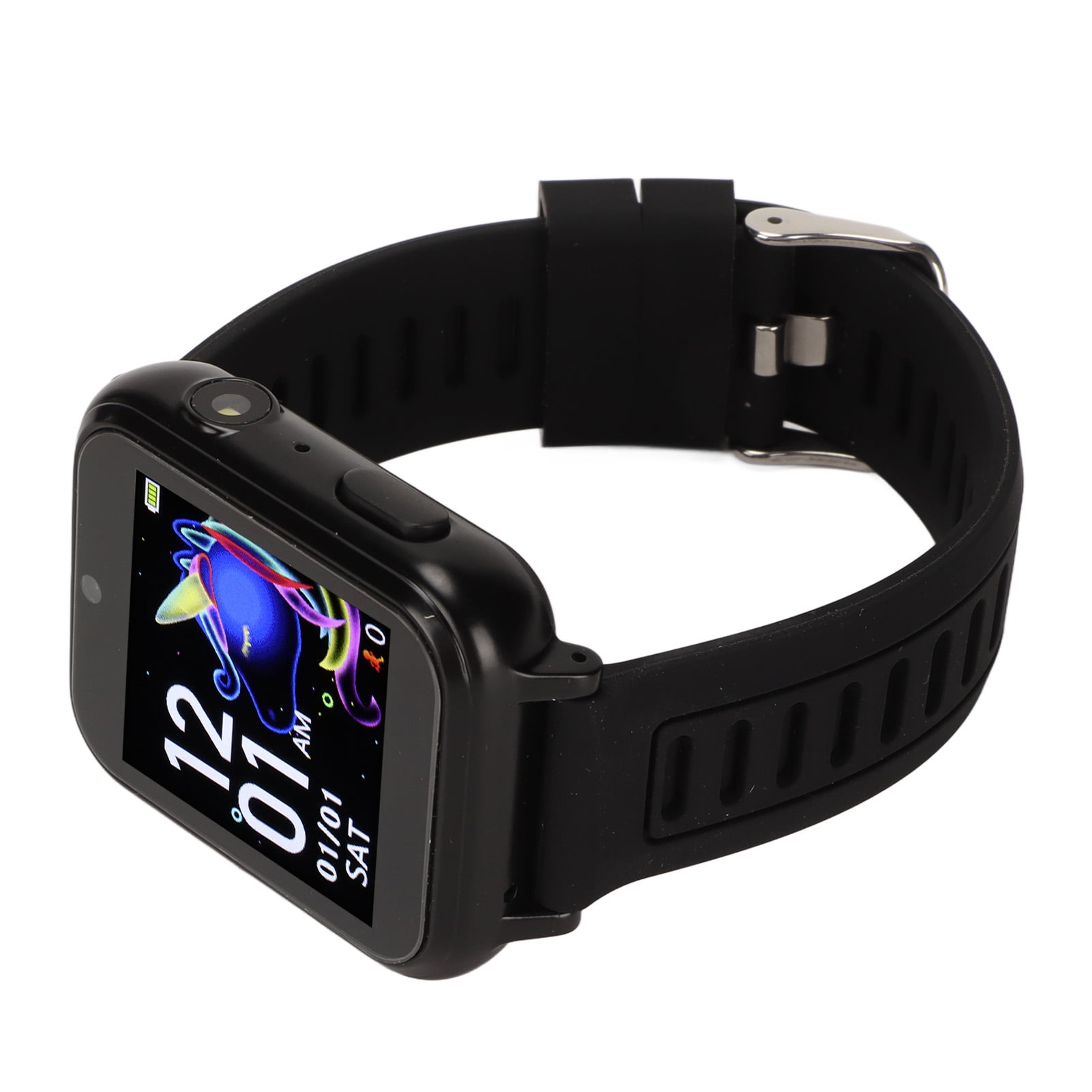 Kids Smart Watch Music Games Smartwatch With 1.54 IPS Touchscreen Dual Camera Puzzle Games Music Torch SIM Card Free Multi Function Pedometer
