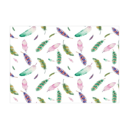 

Feathers Jigsaw Puzzle Irregular Watercolors Bird Feather Patterns in Soft Pastel Mint Plumage Design Heirloom-Quality Fun Activity for Family Durable Cardboard 1000 pcs Multicolor by Ambesonne