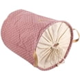 thumbnail image 3 of Caja de almacenamiento plegable, bolsas con cordón, Bolsa de Almacenamiento de Ropa en forma de barril de lunares, sin tapa, manta grande, organización de ropa, 3 of 5