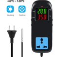 thumbnail image 2 of Controlador De Temperatura De Refrigeración Y Calefacción Led Digital Mh2000 90-250V 10A Apagado Automático Termostato De Microordenador De Acuicultura Con Enchufe Guardurnaity HA026852-01, 2 of 7
