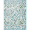 thumbnail image 5 of SAFAVIEH Barbados Corwin Floral Indoor/Outdoor Area Rug, Ivory/Light Blue, 6'6" x 6'6" Square, 5 of 7
