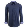 Men's Long Sleeve Slim-Fit Solid Dress Shirts (S-3XL)