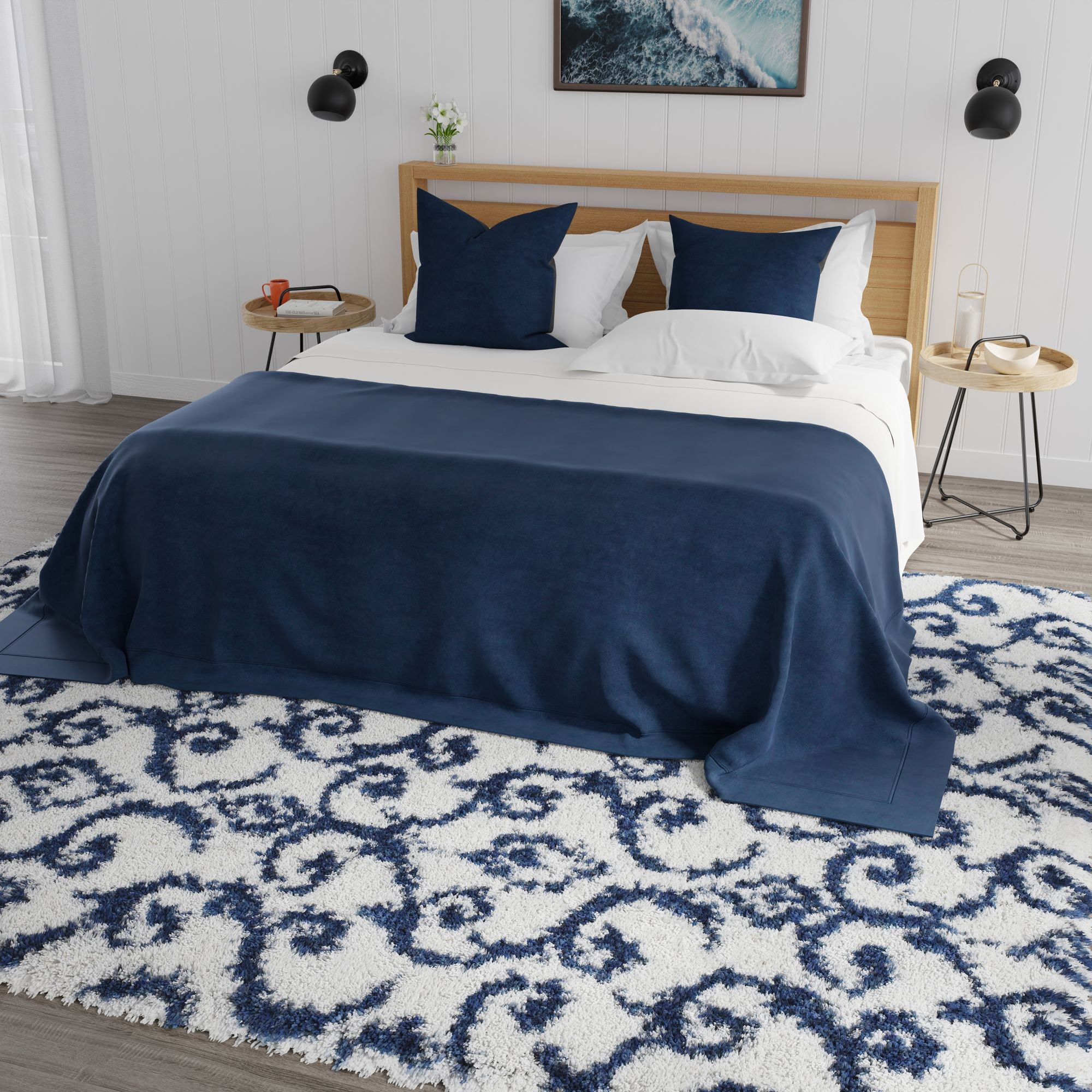 Mason Brooks Indigo Shag CG35A Transitional Geometric 2'6" X 4' Area Rug
