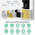 thumbnail image 4 of HSIAMEN RP-AP088-F1 Compatible with RENPHO Air Purifier Replacement Filter RP-AP088W RP-AP088 RP-AP088B 5-Stage H13 True HEPA Filters w/Activated Carbon Filtration for Pet Allergy Yellow 1-Pack, 4 of 5