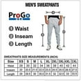 thumbnail image 5 of ProGo USA Men's Joggers Sweatpants Basic Fleece Marled Jogger Pant Elastic Waist (Heather Grey, 3X-Large), 5 of 6