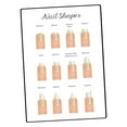 thumbnail image 4 of Tachiuwa Nail Shape Display DIY Fashion Design Nails Color Display Board Nail Art Tool F, 4 of 9