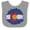 Heather and White, variant on Inktastic Colorado Flag Sunflower Boys or Girls Baby Bib