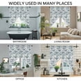 thumbnail image 3 of Teal Grey Whale Coastal Swag Valances for Windows, Kitchen Curtains 36 Inch Length 2 Panels Set, Watercolor Beach Ocean Nautical Short Curtains for Small Windows Rod Pocket Cafe Curtains 28"x36", 3 of 8