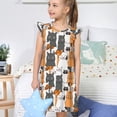thumbnail image 4 of Fotbe Funny Cats Vestido de Dormir para Niñas de 3 a 10 Años, Mangas Cortas, Estilo Princesa, Pijama Camisón con Mangas Voladas-Medium, 4 of 6